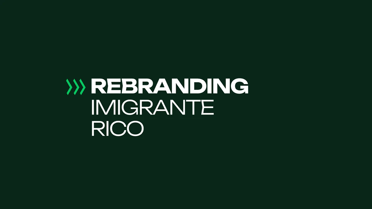 Aplicação da identidade da IR Educação, também conhecida como Imigrante Rico Educação